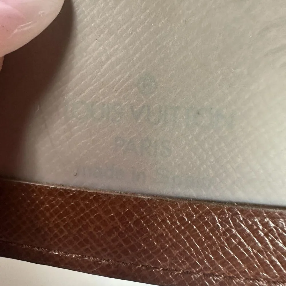 Louis Vuitton Wallet Mens One Size Brown Monogram Canvas ID Card Holder Spain